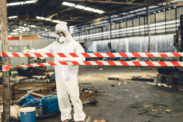 Professional Biohazard technician working in Barrington, NJ